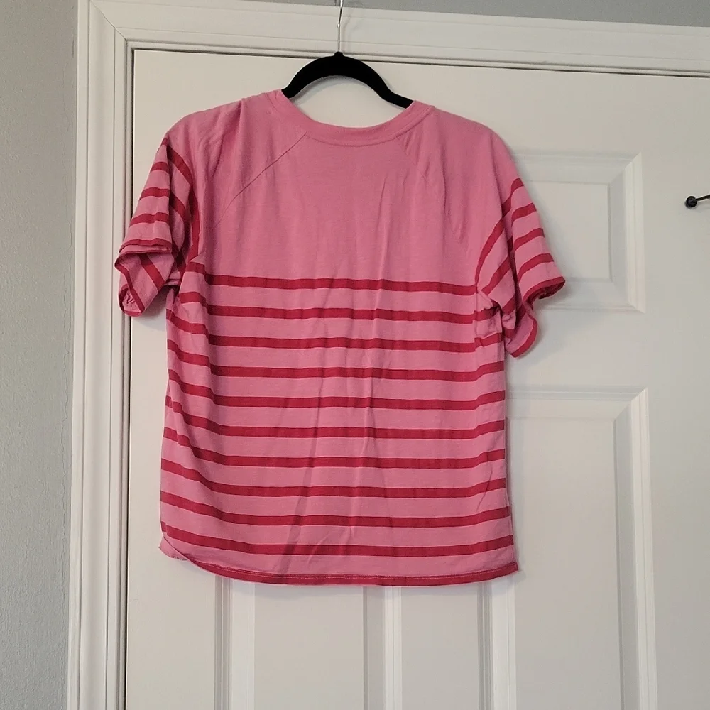 Maurices Pink Striped Crop Top - Picture 4 of 4